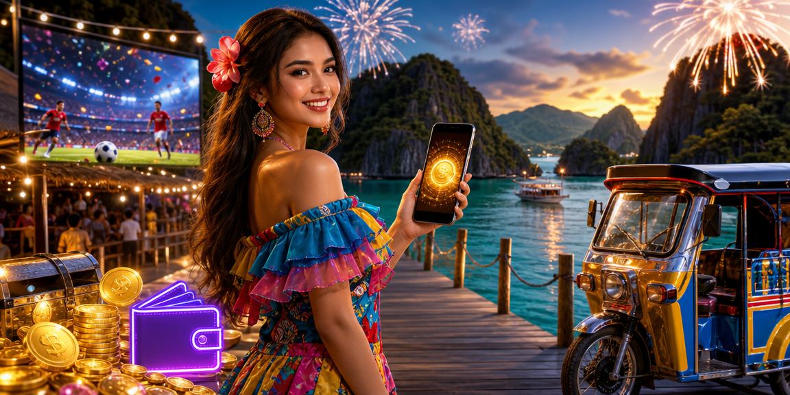 18ji Pusoy deposit and play from Coron Palawan with local tricycle culture